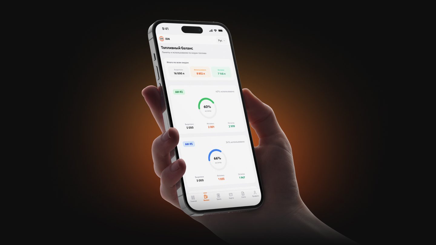 iON — Smart Gas Stations — портфолио BrainTeam